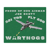 321 TRS Warthogs Blanket Banner