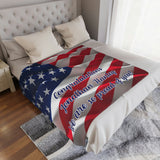 American Flag Blanket Banner